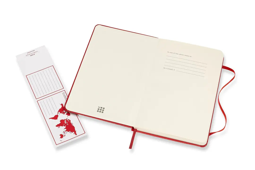MOLESKINE Notizbuch Medium 18,2x11,8cm 626628 liniert, scharlachrot, 208 S.