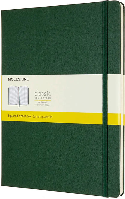 MOLESKINE Notizbuch XL HC 25x19cm 629124 kariert, myrtengrün, 192 S.