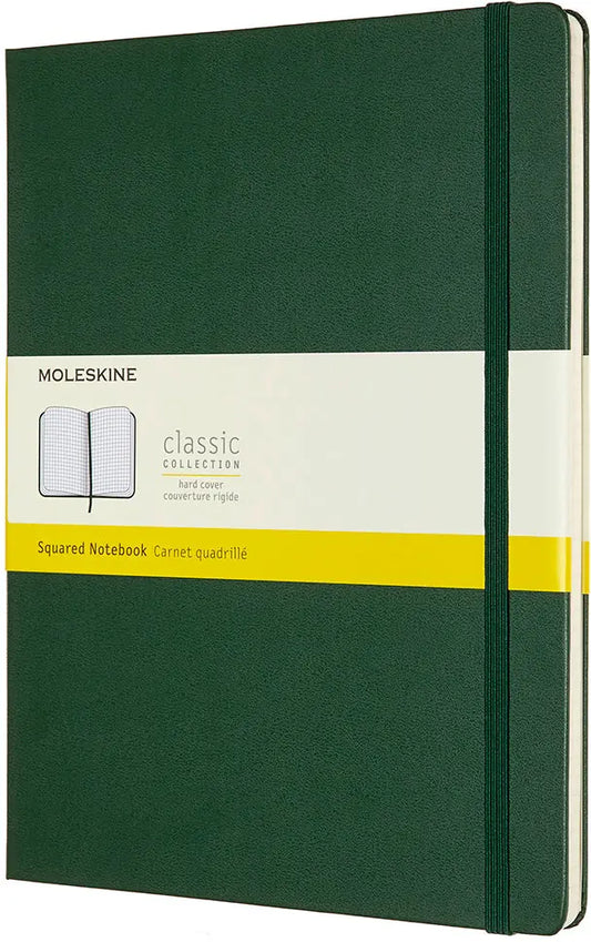 MOLESKINE Notizbuch XL HC 25x19cm 629124 kariert, myrtengrün, 192 S.