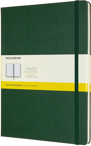 MOLESKINE Notizbuch XL HC 25x19cm 629124 kariert, myrtengrün, 192 S.