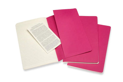 MOLESKINE Notizbuch Karton 3x L/A5 629650 liniert,kinetisches pink,80S.