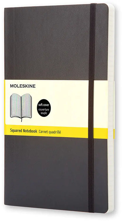 MOLESKINE Notizbuch Soft A6 712-4 kariert schwarz