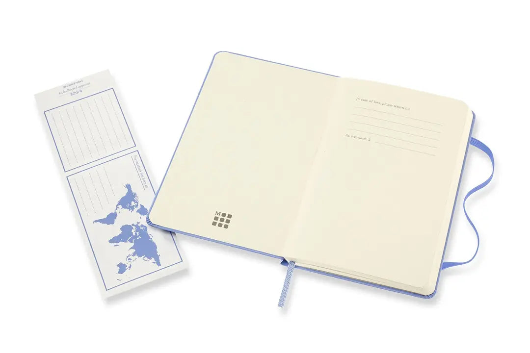 MOLESKINE Notizbuch HC Pocket/A6 850796 liniert,hortensienblau,192 S.