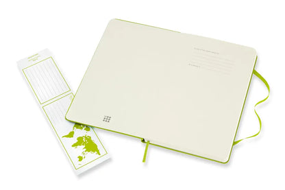 MOLESKINE Notizbuch HC L/A5 850888 blanko,limetten grün,208 S.