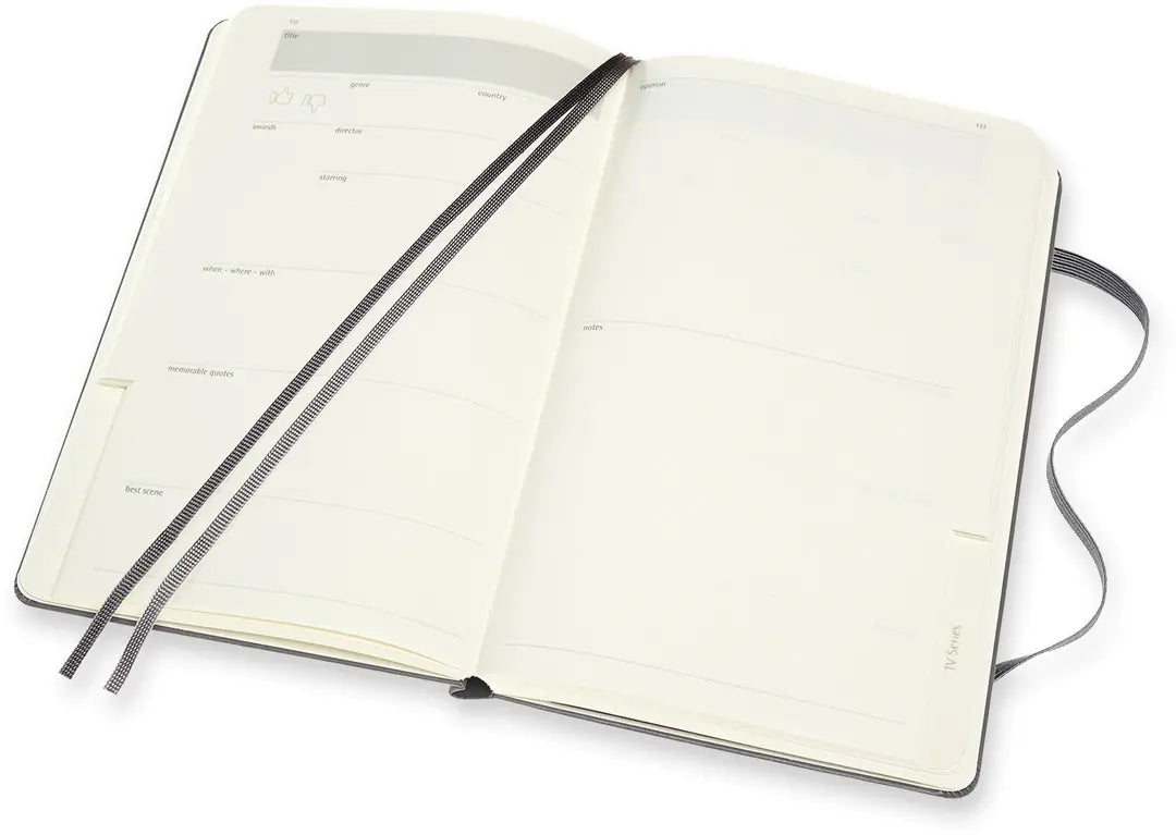 MOLESKINE Themen Notizbuch Film & TV A5 853551 dunkelgrau, 400 Seiten
