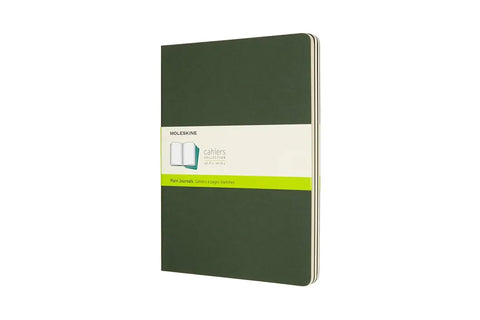 MOLESKINE Cahier XL, 3x, Blanko 855358 Myrtengrün 3 Stück