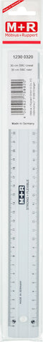 M+R Universallineal 30cm 712300320 glasklar, bruchfest