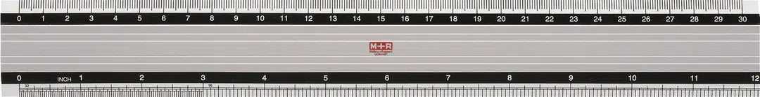 M+R Metall-Lineal 30cm 718300000 skaliert Alu