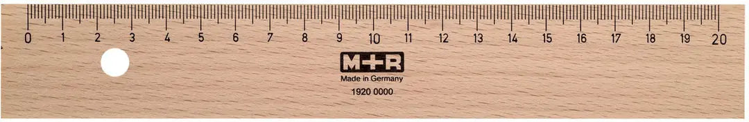 M+R Lineal 20cm 719200000 Metalleinlage Buche