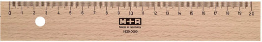 M+R Lineal 20cm 719200000 Metalleinlage Buche