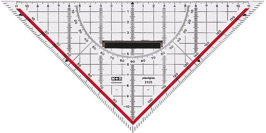 M+R Geometriedreieck 22cm 723230100 abnehmbarer Griff Acryl