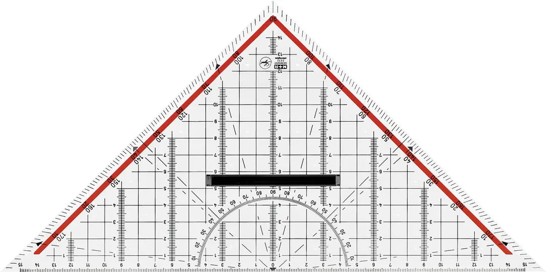 M+R Geometriedreieck 30cm 723320100 abnehmbarer Griff Acryl