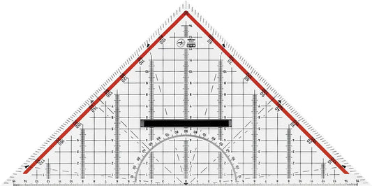 M+R Geometriedreieck 30cm 723320100 abnehmbarer Griff Acryl