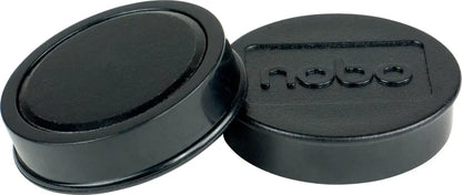 NOBO Magnet rund 38mm 1915312 schwarz 10 Stück