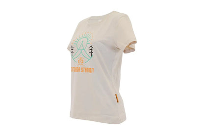 ODS T-Shirt Sun Print Cotton Beige Woman XL