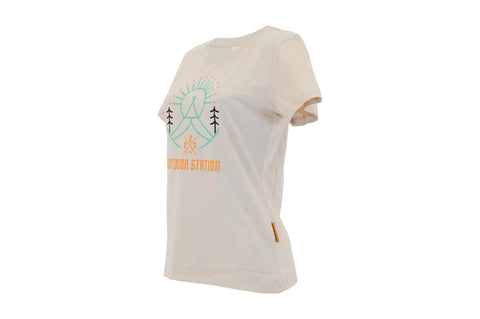 ODS T-Shirt Sun Print Cotton Beige Woman XL
