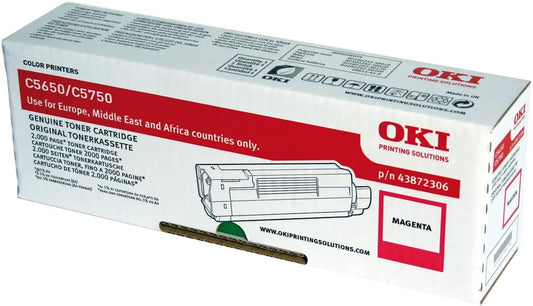 OKI Toner magenta 43872306 C5650/5750 2000 Seiten