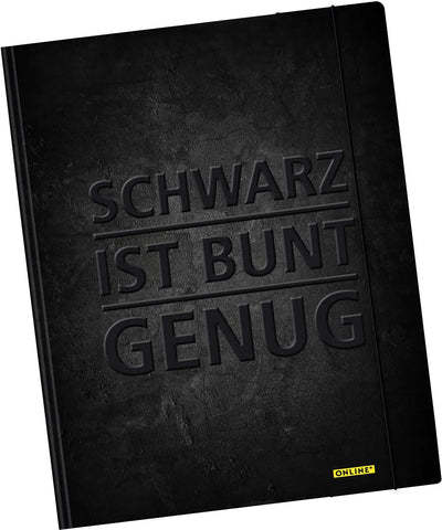 ONLINE Gummizugmappe A4 10124/6 Schwarz