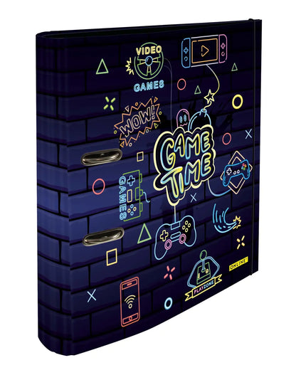 ONLINE Ordner Game Time 7cm 10140/6 mit Gummiband A4