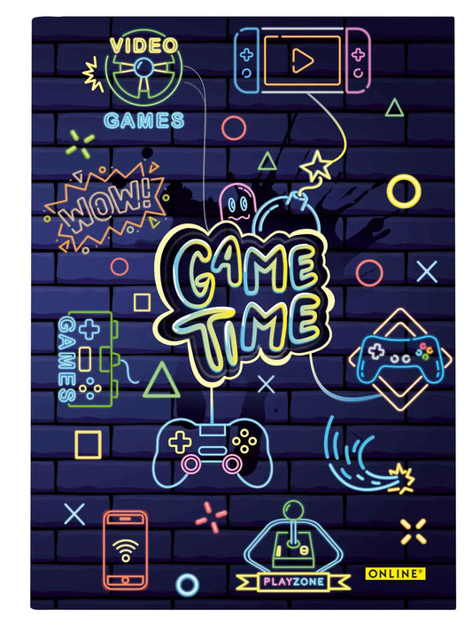 ONLINE Notizbuch Game Time A5 10143/6 gepunktet, 80gr. 96 Blatt