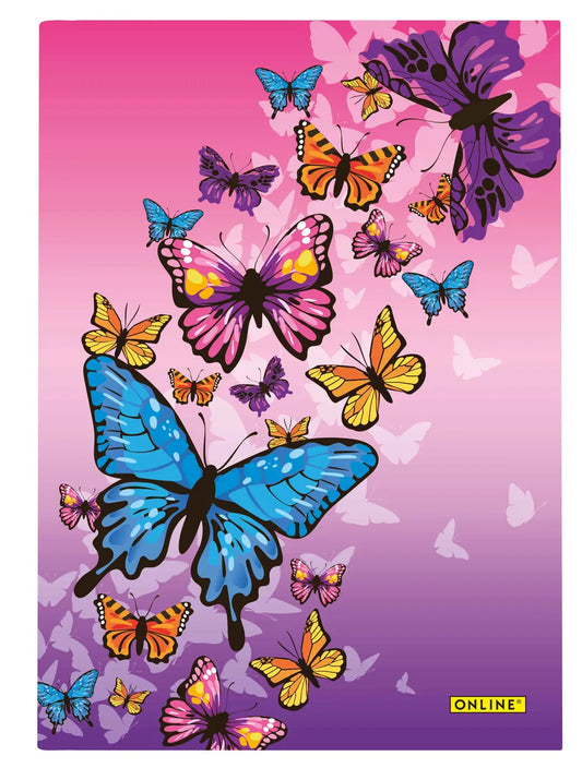 ONLINE Notizbuch Butterfly A5 10151/6 gepunktet, 80gr. 96 Blatt