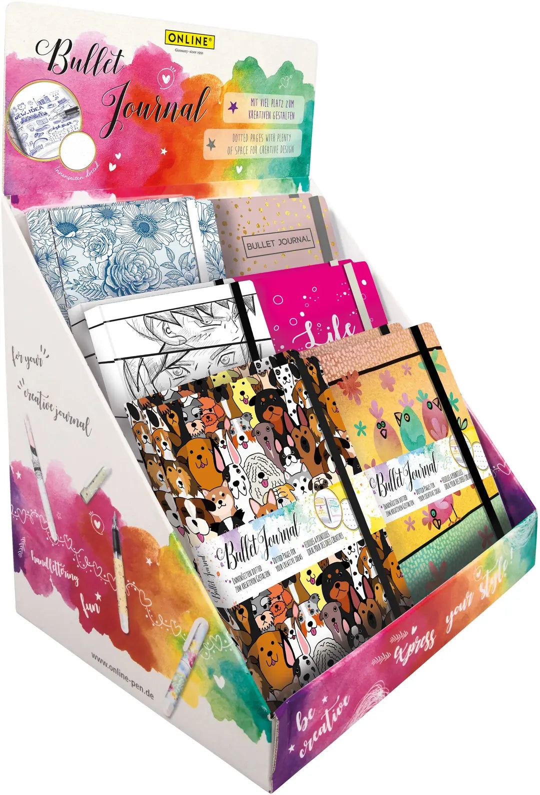 ONLINE Display Bullet Journal 18034/12 12 assortiert