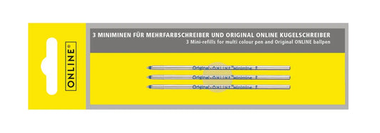ONLINE Kugelschreiber-Minen M 40011/3 Blue 3 Stück