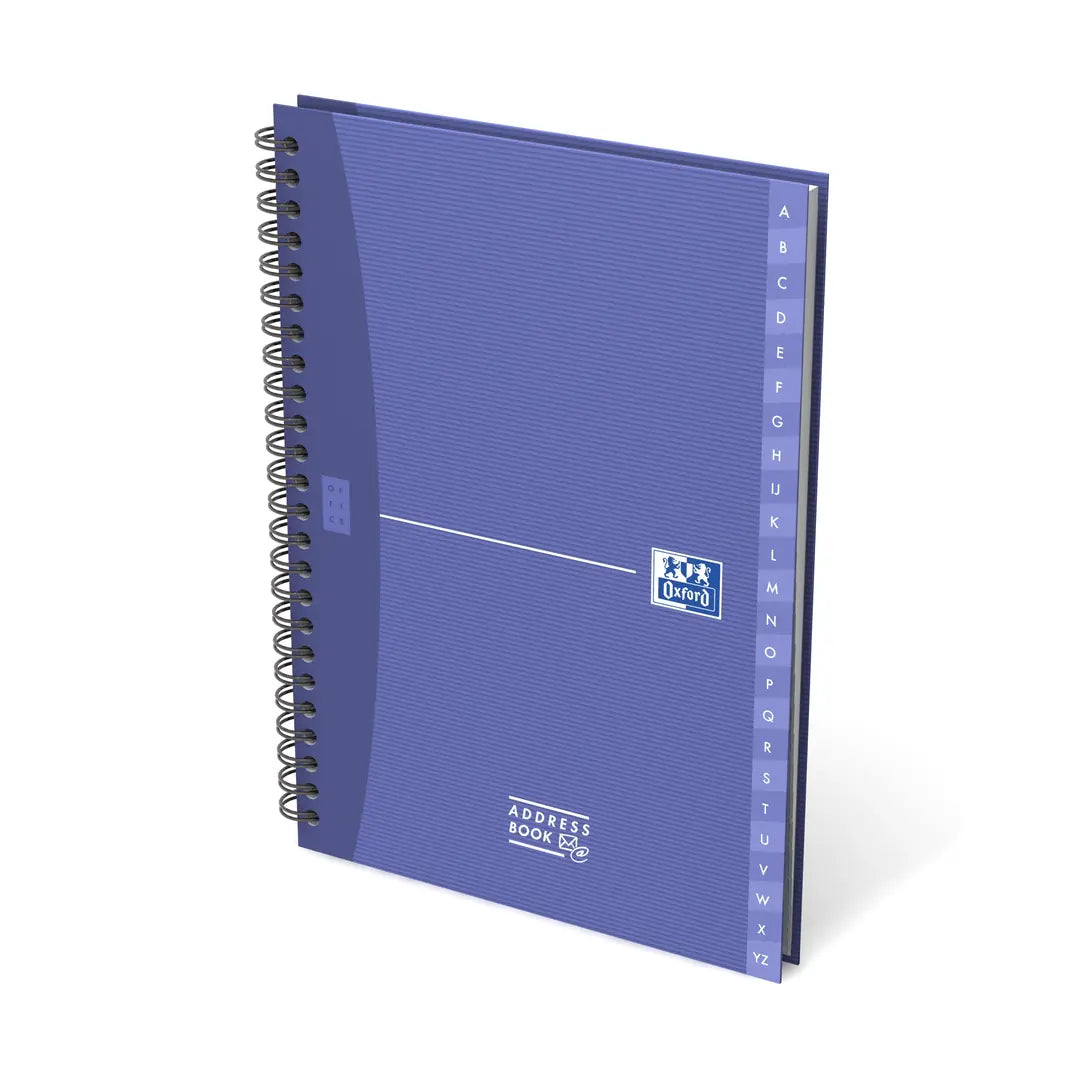 OXFORD Adressbuch Office A5 100101258 4 Farben, liniert 90g 80 Blatt