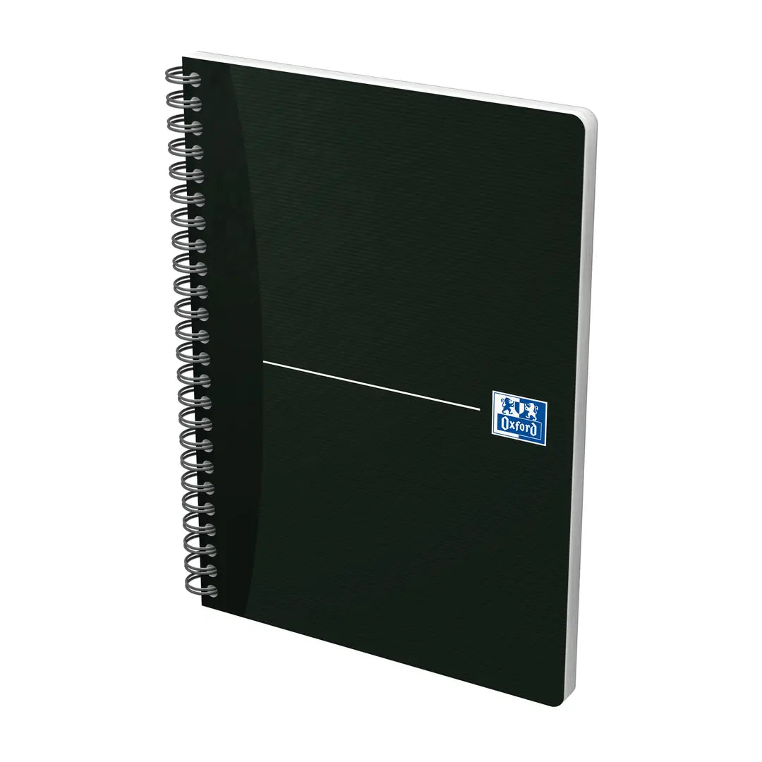 OXFORD Spiralbuch Smart Black A5 100103627 liniert 6mm, 90g 90 Blatt