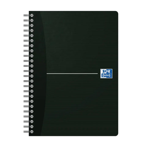 OXFORD Spiralbuch Smart Black A5 100103627 liniert 6mm, 90g 90 Blatt
