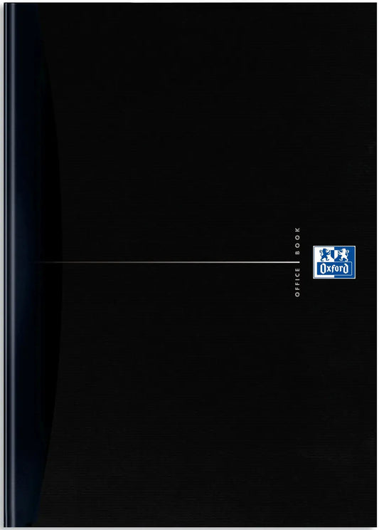OXFORD Office-Notizbuch A4 100104227 schwarz, kariert 5mm 96 Blatt