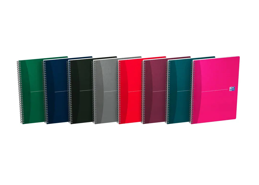 OXFORD Essentials Spiralheft 100105406 A4, kariert 90 Blatt, ass.