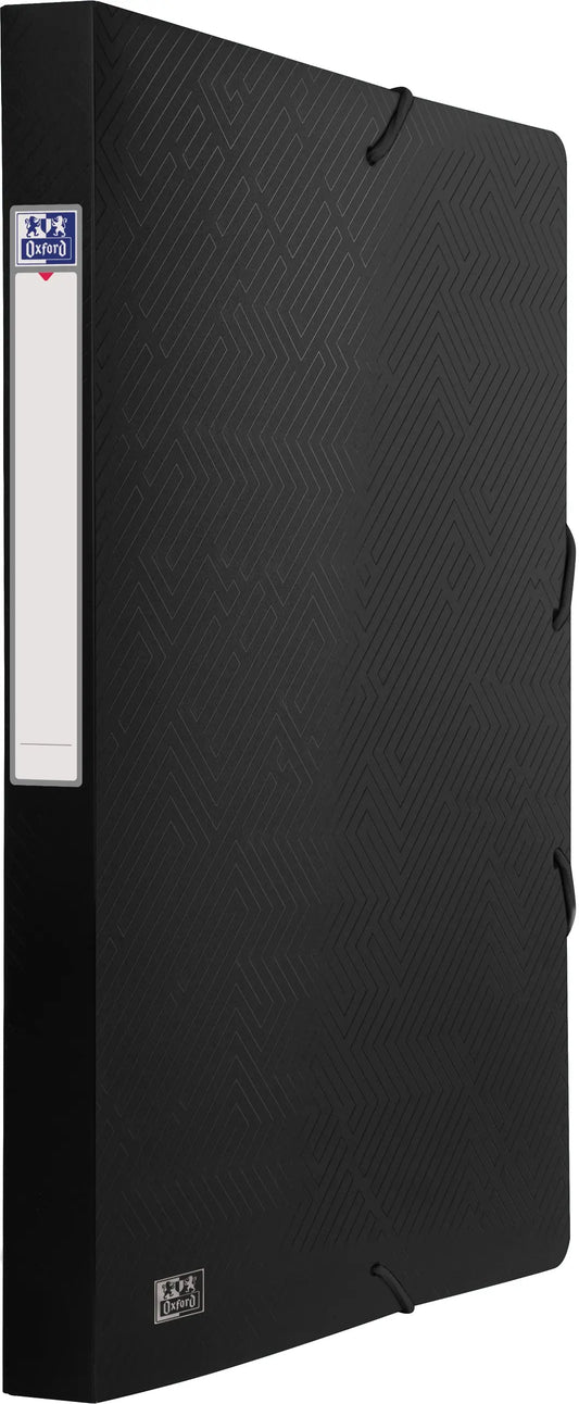 OXFORD Gummibandmappe Urban 24x32cm 400104953 schwarz, Füllhöhe 2.5cm