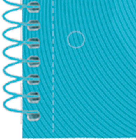 OXFORD Spiralbuch A4+ 400107010 kariert 5mm past.blau 80 Blatt