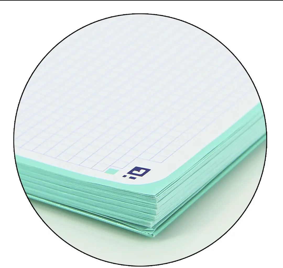 OXFORD Spiralbuch A4+ 400117274 kariert 5mm past.mint 80 Blatt