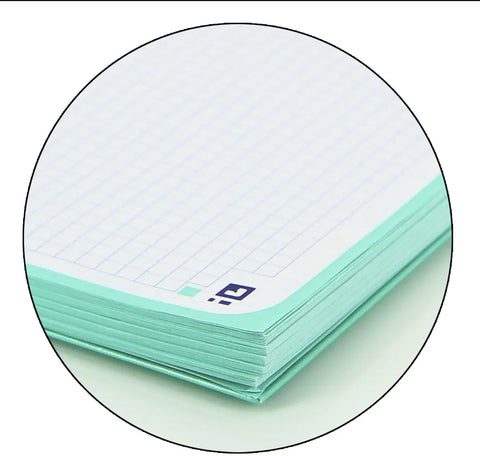 OXFORD Spiralbuch A4+ 400117274 kariert 5mm past.mint 80 Blatt