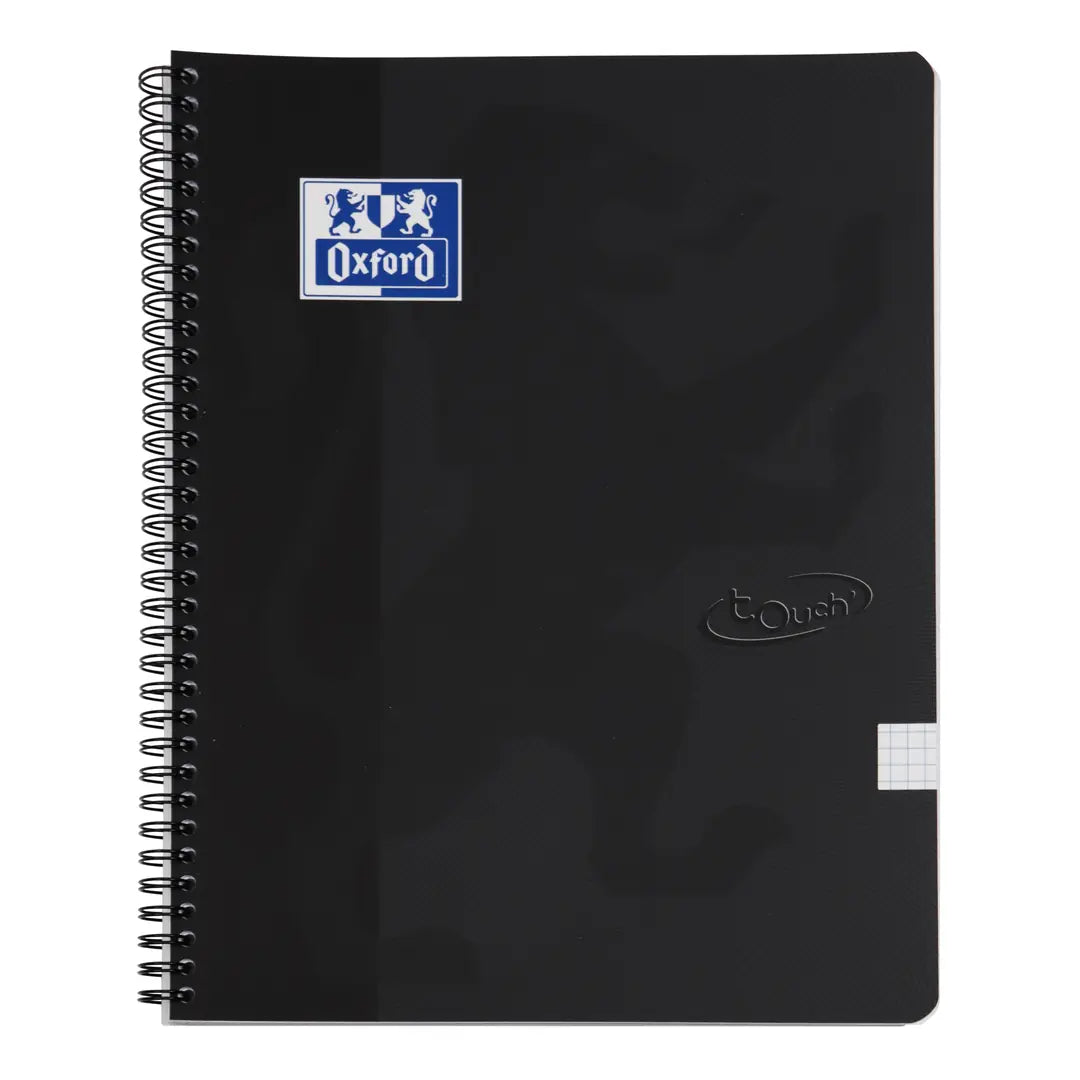 OXFORD Touch Spiralheft 400134120 A4, kariert 70 Blt, schwarz