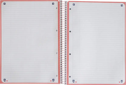 OXFORD Spiralbuch A4+ 400138324 liniert pastellrosa 80 Blatt