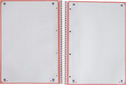OXFORD Spiralbuch A4+ 400138324 liniert pastellrosa 80 Blatt