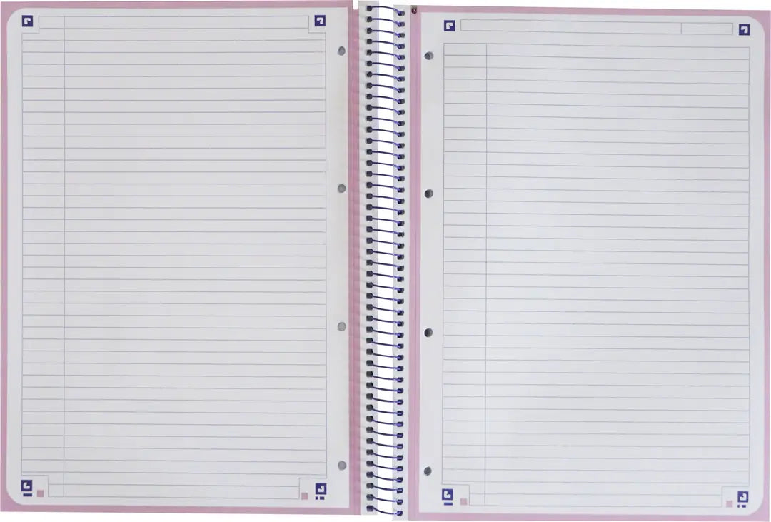 OXFORD Spiralbuch A4+ 400138325 liniert pastelllila 80 Blatt