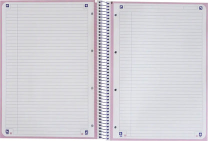 OXFORD Spiralbuch A4+ 400138325 liniert pastelllila 80 Blatt