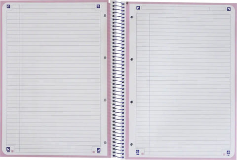 OXFORD Spiralbuch A4+ 400138325 liniert pastelllila 80 Blatt
