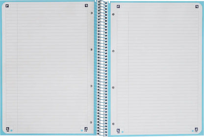 OXFORD Spiralbuch A4+ 400138327 liniert, pastellblau 80 Blatt