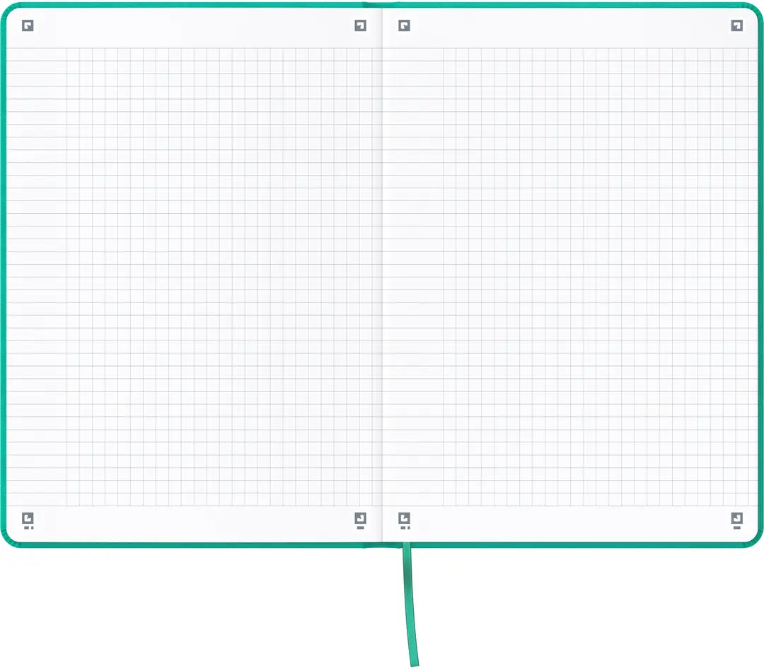 OXFORD Signature Notizbuch 400154946 A5, kariert 80 Blatt, türkis
