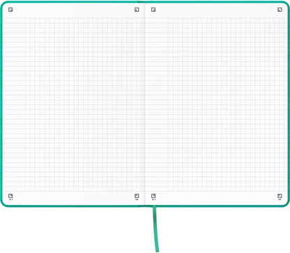 OXFORD Signature Notizbuch 400154946 A5, kariert 80 Blatt, türkis