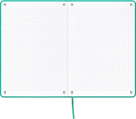 OXFORD Signature Notizbuch 400154946 A5, kariert 80 Blatt, türkis