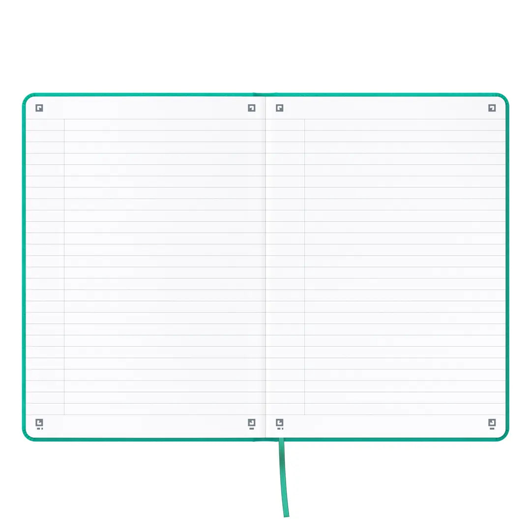 OXFORD Signature Notizbuch 400154947 A5, liniert 80 Blatt, türkis
