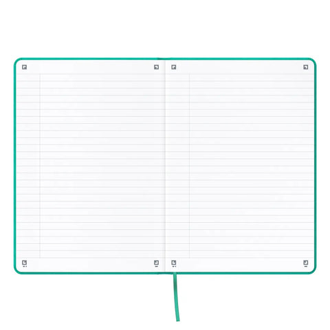 OXFORD Signature Notizbuch 400154947 A5, liniert 80 Blatt, türkis