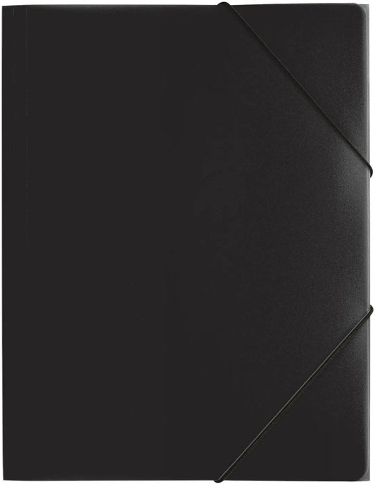 PAGNA Gummibandmappe Trend A4 21613-01 schwarz 3 Klappen