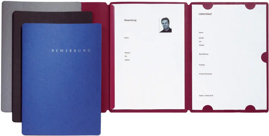 PAGNA Bewerbungsmappe Select 22002-01 rot 3-teilig